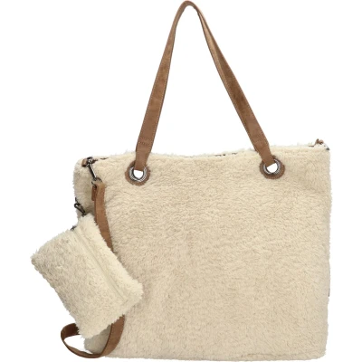 Afbeelding van Enrico Benetti Teddy Shopper off white Damestas