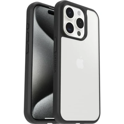 Image de Otterbox React Apple iPhone 15 Pro Back Cover Transparent/Noir