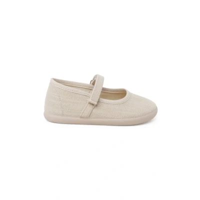 Afbeelding van Pisamonas Merceditas Ligero Cierre Adherente Babyschoenen voor kinderen, Maat: 21, Crudo Katoen