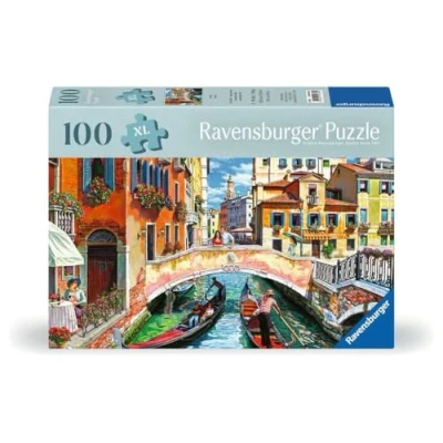 Afbeelding van Ravensburger Puzzel 12001365 Venetië voor ouderen en senioren, met 100 extra stukjes (100 onderdelen)