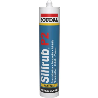 Afbeelding van Soudal Silirub P2 310ml RAL 7023 (betongrijs)