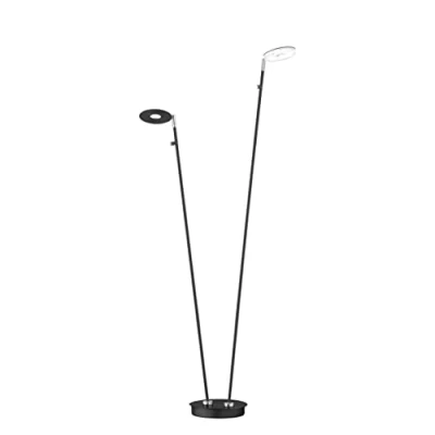 Afbeelding van Fischer &amp; Honsel Vloerlamp Dent 1x LED 7,5 W (incl.) Mat Nikkel Afwerking