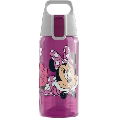 Afbeelding van SIGG Viva One Disney Junior Minnie drinkfles voor kinderen Geschikt koolzuurhoudende dranken Lekvrij Vaatwasmachinebestendig BPA vrij Sport Groen 0,5 liter