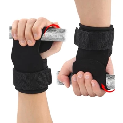 Afbeelding van Hefriemen, trekhulp, met 5 mm vulling, polsbescherming en antislip beschermmat, gym