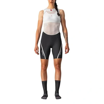 Afbeelding van Castelli Koersbroek Dames Zwart Zilver VELOCISSIMA 3 SHORT BLACK SILVER L