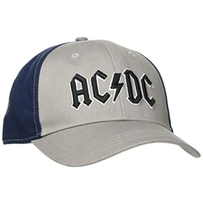 Afbeelding van AC/DC Black Logo Baseball pet Grijs/Blauw