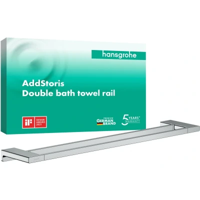 Afbeelding van Hansgrohe AddStoris dubbel handdoekrek