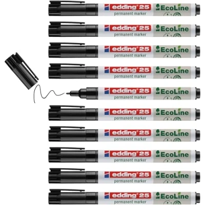 Afbeelding van Viltstift edding 25 Ecoline rond 1mm zwart