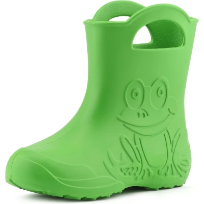 Afbeelding van Ladeheid LA CA Frog Kinder Regenlaarzen Rubber Licht EVA Groen 22/23
