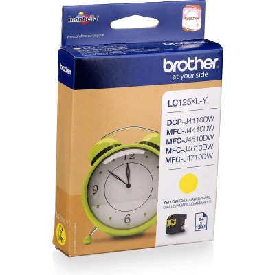 Afbeelding van Brother LC 125XLY Inktcartridge Geel Hoge capaciteit