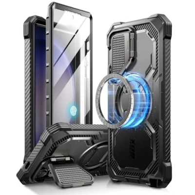 Afbeelding van IBLSN Armorbox Mag Supcase met MagSafe voor Samsung Galaxy S24 Ultra zwart