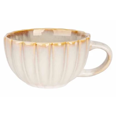 Afbeelding van Cosy &amp; Trendy Koffiekopjes met Oor Astera Pearl Beige ø 12 cm / 450 ml 4 Stuks