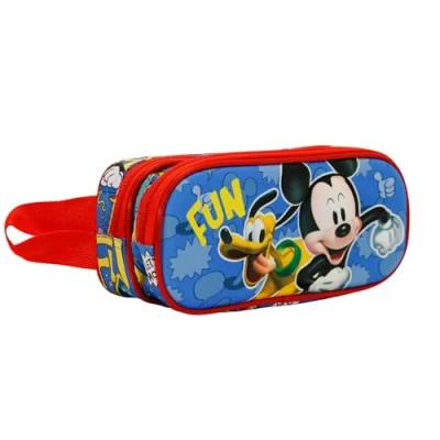 Afbeelding van Mickey Mouse Fun etui 3D, dubbel, Meerkleurig, 3D Double Fun,