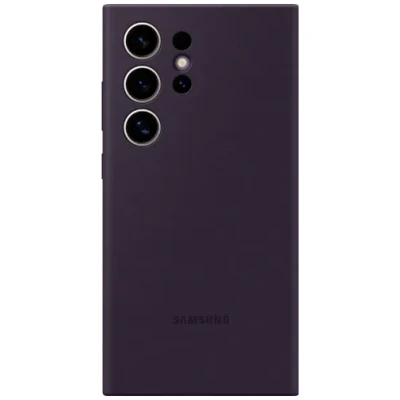 Image de Samsung Galaxy S24 Ultra Silicone Back Cover Violet Foncé