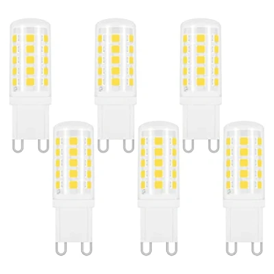 Afbeelding van Ledlamp G9, 4 W, koudwit, 6000 K, 400 lm, komt overeen met 40 33 niet dimbaar, AC 220 240 V, G9 led lamp voor kroonluchter, spiegellamp, 6 stuks