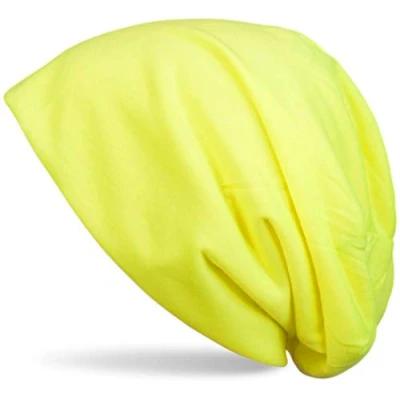 Afbeelding van styleBREAKER klassieke slouch beanie cap, licht en zacht, longbeanie, unisex 04024018, Neon geel, One Size