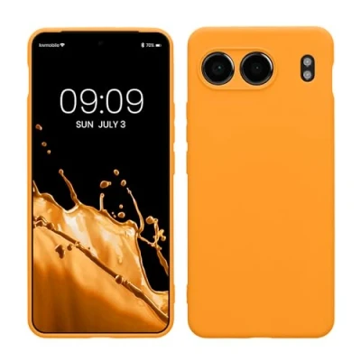 Afbeelding van kwmobile telefoonhoesje geschikt voor OnePlus Nord 4 5G Hoesje smartphone Precisie camera uitsnede In fruitig oranje