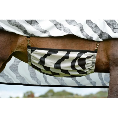 Afbeelding van Bucas Buzz Off Belly Pad Zebra 130 140