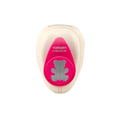 Afbeelding van Vaessen Creative Kraftpapierperforator Beer 1,2 x 1,4 cm Cirkeluitsparing voor knutselen en kaarten maken