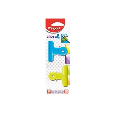 Image de MAPED BL 2 PINCES 50MM ASSORTIS