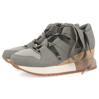 Afbeelding van Gioseppo Lizarda Sneakers laag, Dames, Maat: 37, Jeans Imitatieleer/ textiel