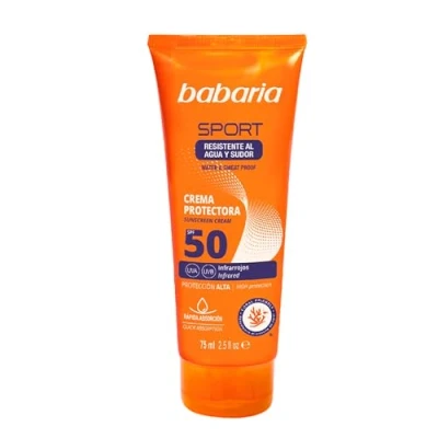 Afbeelding van Lotion voor Sporters Solar Sport Waterproof Babaria Spf 50 (75 ml)