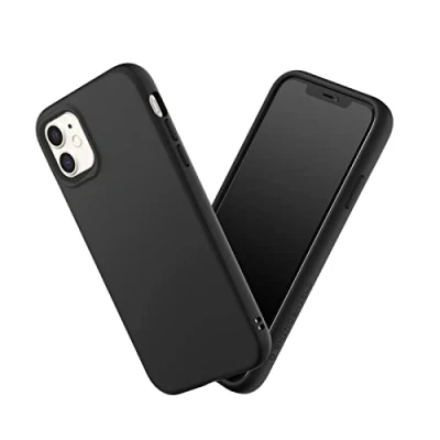 Afbeelding van RHINOSHIELD SolidSuit beschermhoes compatibel met iPhone 11, SolidSuit, dunne schokabsorberende technologie en premium matte afwerking, verwisselbare fotolens, klassiek zwart