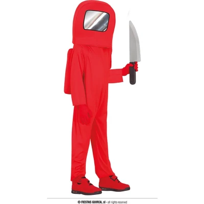 Afbeelding van Fiestas Guirca Kostuum Red Astronaut 5 6 jaar