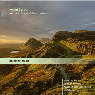Afbeelding van Dimitri Ashkenazy, Anton Kholodenk, Royal Baltic Festival Orchestra, Mats Liljefors Weber/Bruch: Works For Clarinet, Viola And Orchestra (CD)