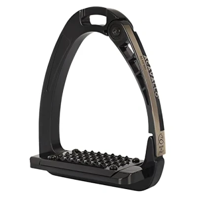 Image de Acavallo Étriers Arena Alupro Noir 12 cm