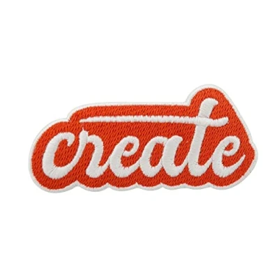 Afbeelding van Oranger Create patch om op te strijken retro opstrijkbare patches vintage hippie badge finally home