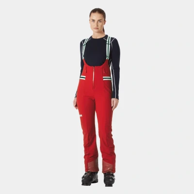 Afbeelding van Helly Hansen Avanti Softshell Bib Pants Dames Skibroek Red M