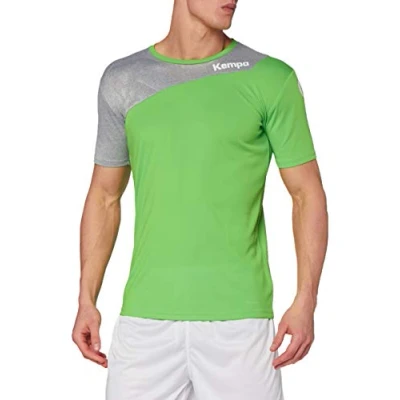 Afbeelding van Kempa Core 2.0 Shirt Hoop Groen Donker Grijs Melange Maat S