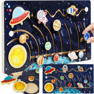 Afbeelding van Kruzzel Wooden puzzle solar system