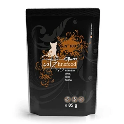 Afbeelding van catz finefood Puur Maaltijdzakjes 8 x 80/85 g Kattenvoer No.109 Wild zwijn (8 85 g)