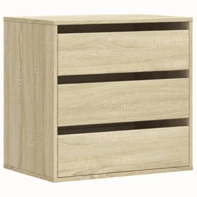 Afbeelding van Ladekast 60x41x58 cm bewerkt hout sonoma eikenkleurig