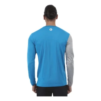 Afbeelding van Kempa Core 2.0 Longsleeve Kempablauw Donker Grijs Melange Maat XL