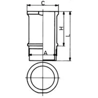 Afbeelding van KOLBENSCHMIDT 89584110 Cilindervoering PEUGEOT: 106 I Hatchback, 206 Hatchback