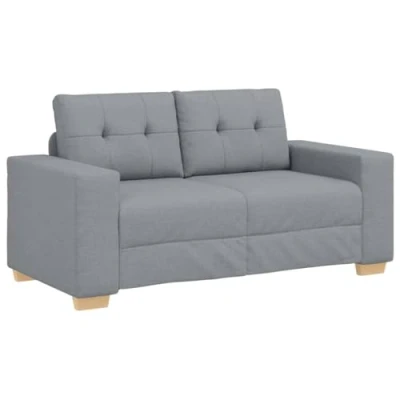 Afbeelding van vidaXL Loveseat bank 120 cm stof lichtgrijs