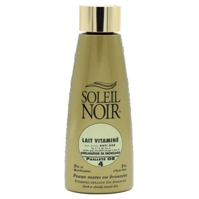 Afbeelding van Soleil Noir Lait Vitamine SPF4 Pailleté Or 150ml