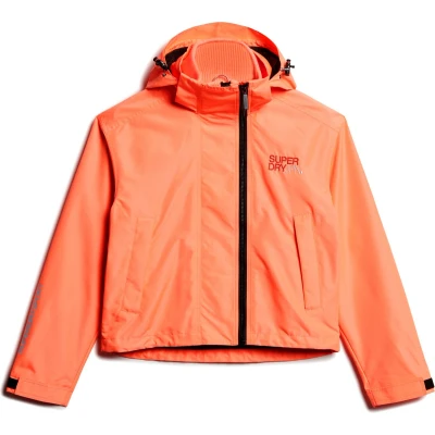 Afbeelding van Superdry Hooded Embroidered Jas, Dames, Maat: 44, Pastelline coral