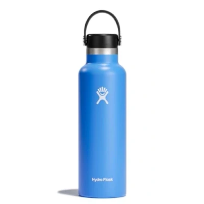 Afbeelding van Hydro Flask 621 ml waterfles. Roestvrij stalen geïsoleerde waterfles met flexibele lekvrije dop en poedercoating. BPA vrij. Standaardhals, waterval