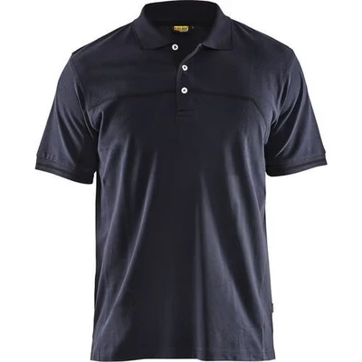 Image de Polo bicolore marine foncé/noir