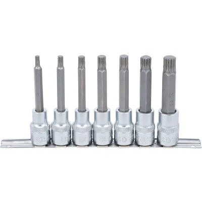 Afbeelding van BGS Dopsleutelbitset 1/2&quot; veeltand (voor XZN) M5 M14 7 delig