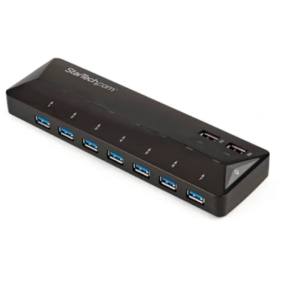 Image de StarTech.com Hub USB 3.0 à 7 ports plus dédiés la charge 2x 2,4 A commutateur de partage des périphériques