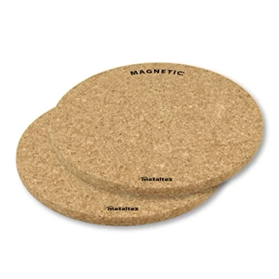 Afbeelding van Metaltex Set van 2 magnetische kurkplacemats, 20 cm.