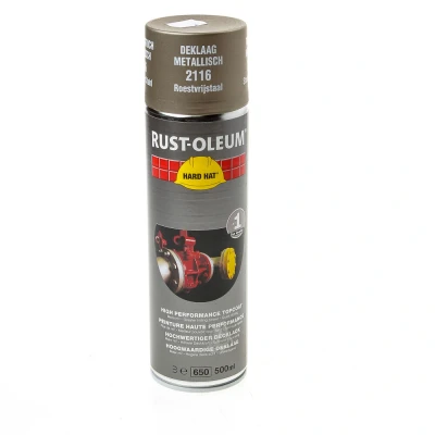 Afbeelding van Rust Oleum Hard Hat deklagen metallic roestvrijstaal 500ml