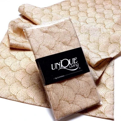 Afbeelding van Unique Living Tafelloper Linna 45x150cm gold