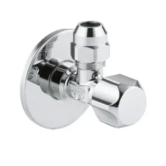 Afbeelding van Grohe hoekstopkraan 1/2&quot; x3/8&quot; knel met teflon ring Chroom