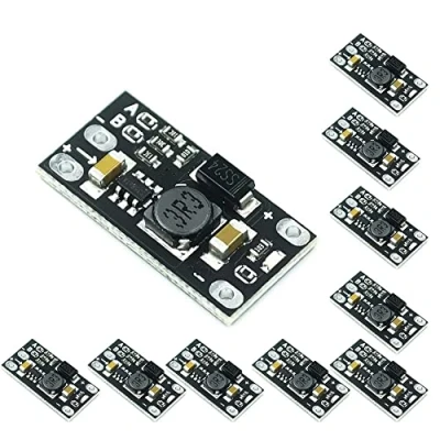 Afbeelding van Fasizi 10 stuks mini modules, DC 3,7 V tot 12 V, verstelbare spanningsregelaar 5 V/8 V/9 led display